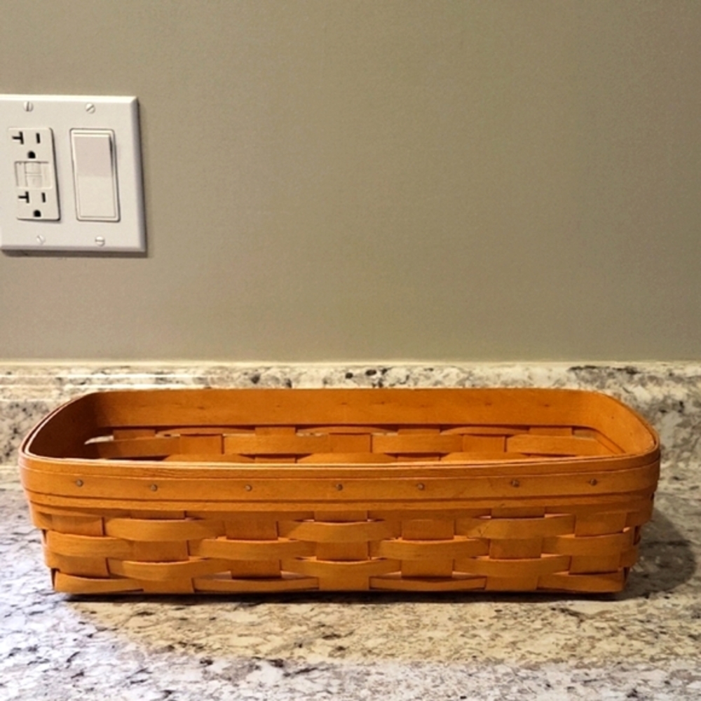 Longaberger 1995 Handcrafted Rectangle Woven Basket